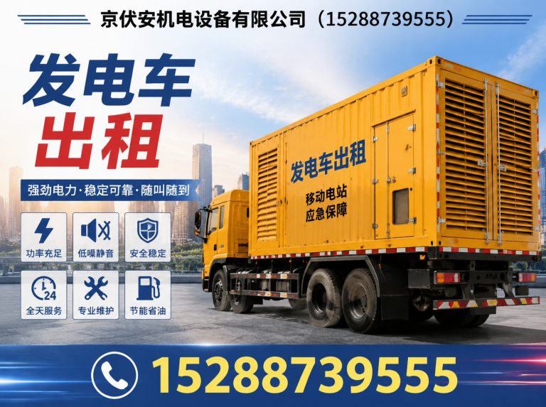 东莞发电车出租展示图
